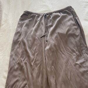 Abercrombie & Fitch Satin drawstring pants